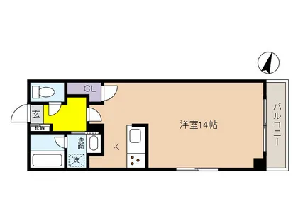 イルシオンド芦屋【4階】の間取り