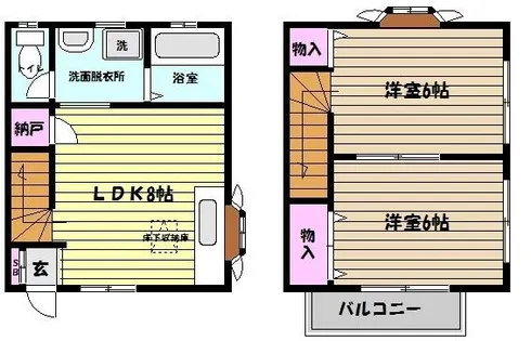 兵庫県神戸市東灘区御影中町7丁目【テラスハウス】の間取り