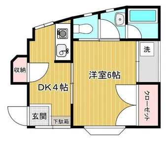 カトレアハウス【201号室】の間取り