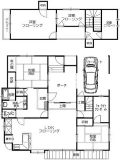 福岡県福岡市西区今宿青木【一戸建】の間取り