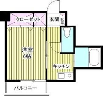 ヤマシナアーバンコテージ【2階】の間取り
