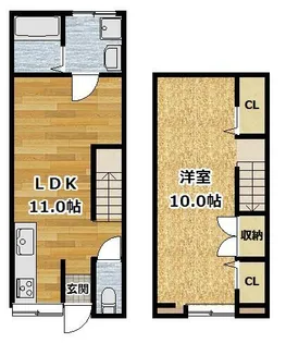 京都府京都市伏見区羽束師菱川町【一戸建】の間取り