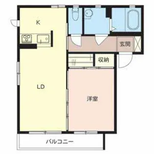 プレジール明石Ⅲ【102号室】の間取り