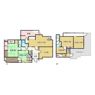 兵庫県相生市赤坂2丁目【一戸建】の間取り