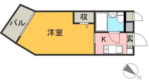 メゾン・ド・オセアン【0313号室】の間取り