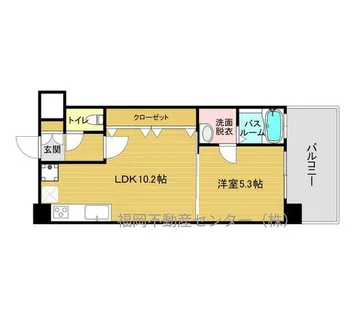 福岡県福岡市東区東浜1丁目【マンション】の間取り