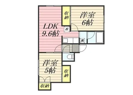 エクセルAハイツ【0205号室】の間取り