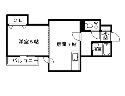シティクレストVI【305号室】の間取り