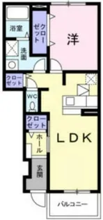 兵庫県川西市笹部2丁目【アパート】の間取り