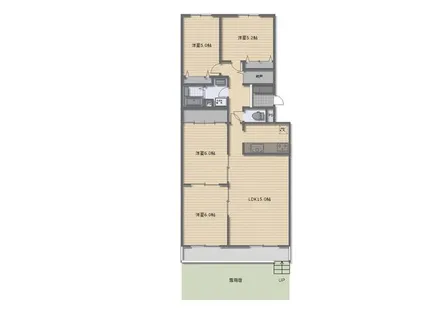 サーム高砂壱番館【1階】の間取り