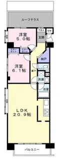 ユニオンヒルズ前後駅東【7階】の間取り