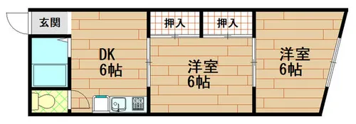 ハーバービル【4階】の間取り
