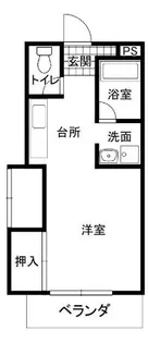 福岡県福岡市早良区西新2丁目【アパート】の間取り