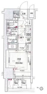 プレサンス三宮エレガンシア【6階】の間取り