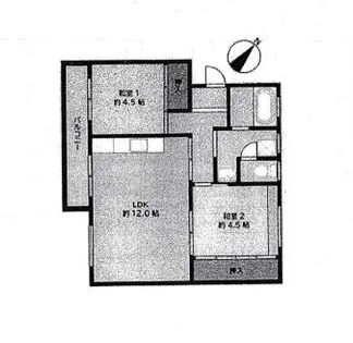 福岡県福岡市城南区東油山3丁目【マンション】の間取り