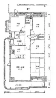 ジークレフ武庫川公園【10階】の間取り