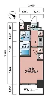 大阪府大阪市港区市岡元町1丁目【マンション】の間取り