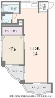 アートハイツ南今宿【2C号室】の間取り