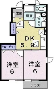 ヴィラシックⅤ【1階】の間取り