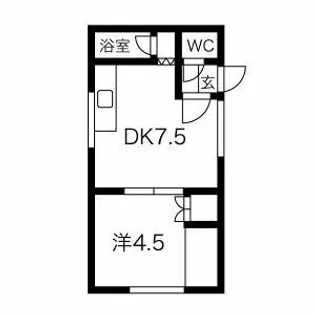 誠ハイツB【2階】の間取り