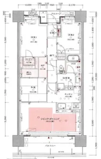 グランマークシティ東向日駅前【9階】の間取り