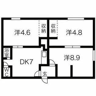 誠ハイツA【5号室】の間取り