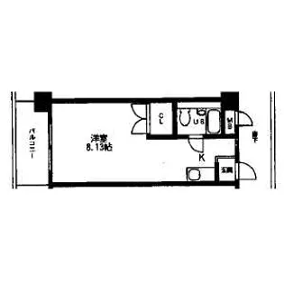 ブランシエ赤坂【5階】の間取り