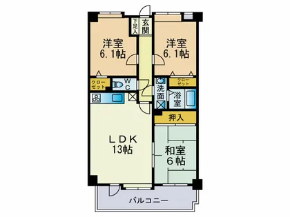 福岡県福岡市早良区次郎丸4丁目【マンション】の間取り
