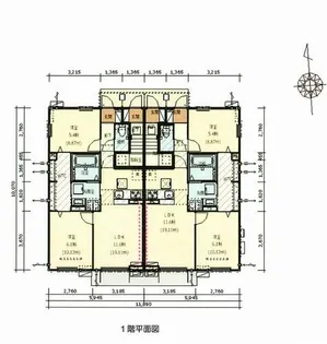 クレストコ-ト上津台Ⅰ【102号室】の間取り