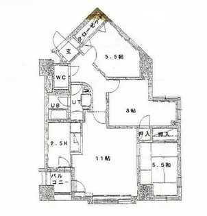 北海道札幌市中央区南四条西14丁目【マンション】の間取り