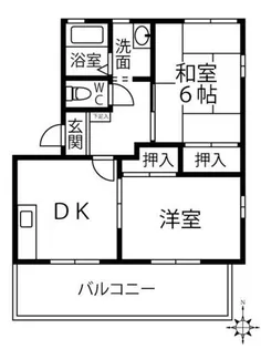 ソシアⅠ【201号室】の間取り