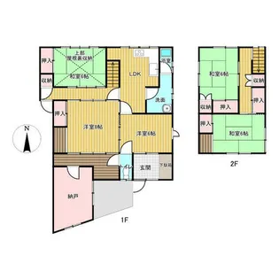 兵庫県相生市旭2丁目【一戸建】の間取り