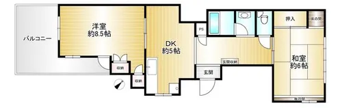 濱崎ビル【4F号室】の間取り