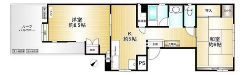 濱崎ビル【4F号室】の間取り
