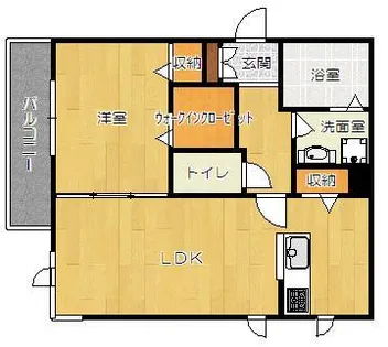 シャーメゾン新石切【1階】の間取り