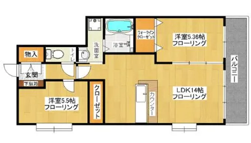 福岡県福岡市早良区賀茂4丁目【マンション】の間取り
