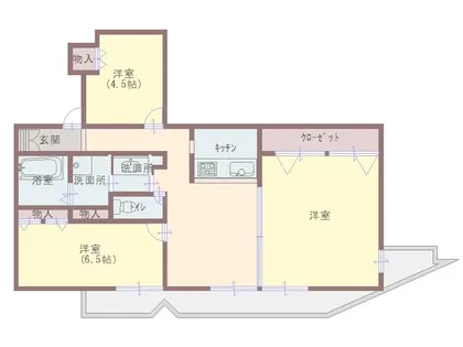 兵庫県姫路市八代【マンション】の間取り