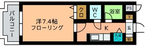 福岡県福岡市城南区七隈7丁目【マンション】の間取り