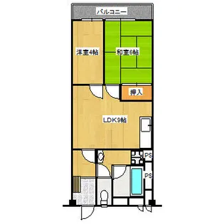 兵庫県宝塚市小林2丁目【マンション】の間取り