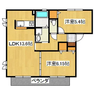 兵庫県宝塚市野上1丁目【アパート】の間取り