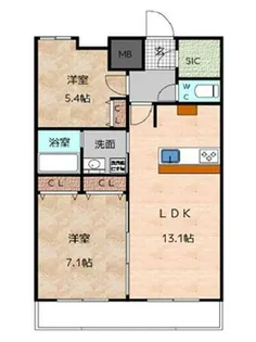 Ceres Daimon【9階】の間取り