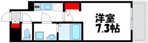 大阪府大阪市淀川区木川西3丁目【マンション】の間取り