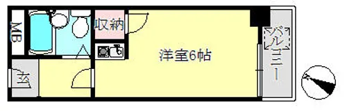ハイツ宮川【4階】の間取り