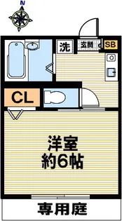 ハイツふじ【102号室】の間取り