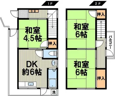 長尾町貸家【2号室】の間取り