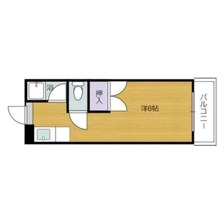 コーポ奈多【109号室】の間取り