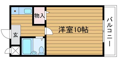 朝日が丘尾田ハイツ【3階】の間取り
