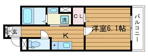 大阪府吹田市南正雀2丁目【アパート】の間取り