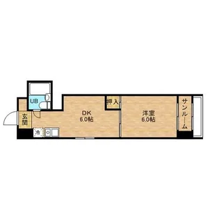 大阪府大阪市西区本田2丁目【マンション】の間取り
