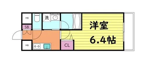 エルプエンテ緑橋【3階】の間取り